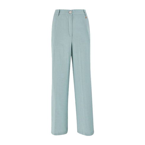 Yes Zee Pantaloni Pantalone Donna ampio vita elasticizzata S P25 - YESZEEP347V600 - 0718 - S - Francavilla Moda